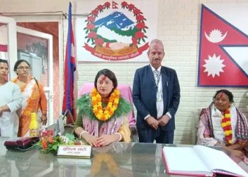 नगर प्रमुख शाहीले गरिन पदभार ग्रहण