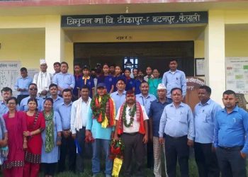 बिधालयले गर्यो जनप्रतिनिधिलाई स्वागत तथा बधाई कार्यक्रम