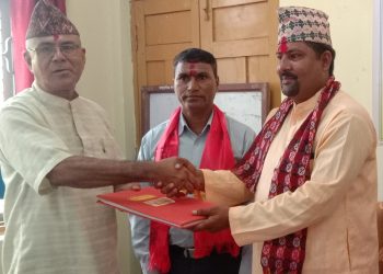 सामुदायिक सेवा केन्द्रका निर्वाचित पदाधिकारीद्वारा पदभार ग्रहण