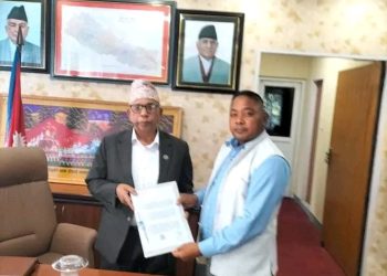 मन्त्री भुसाललाई ज्ञापनपत्र