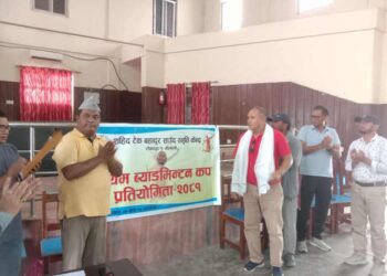 टेकबहादुर साउँद स्मृति ब्याडमिन्टन प्रतियोगिता सुरु