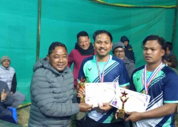 सत्ती ब्याडमिन्टनको उपाधी सन्देश र अर्जुनलाई