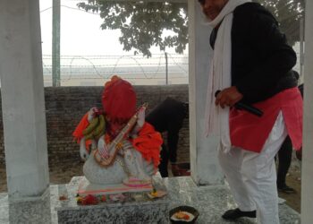 सरस्वतीको मन्दिर स्थापना
