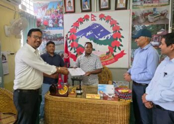 नगर प्रमुखलाई ज्ञापनपत्र