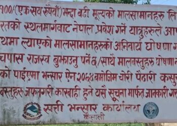 “एक सय रुपैयाँ भन्दा माथीको समानमा कर लाग्छ”