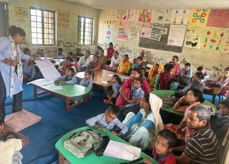 बिधालयद्वारा अभिभावकसँग छलफल