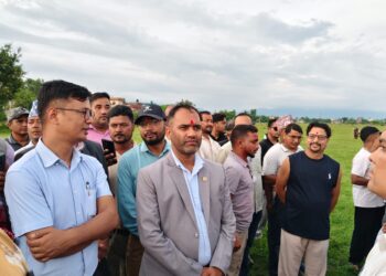 मन्त्री पौडेलले गरे विमानस्थलको निरीक्षण