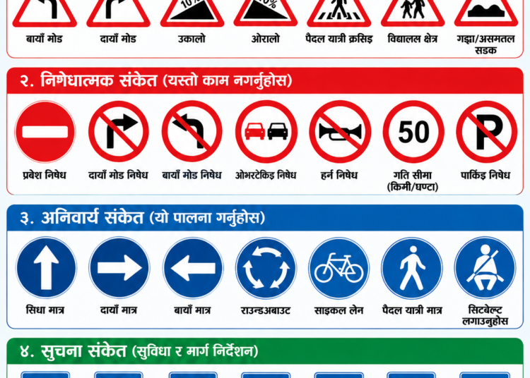 सवारीसाधन चलाउँदा ध्यान दिन आग्रह